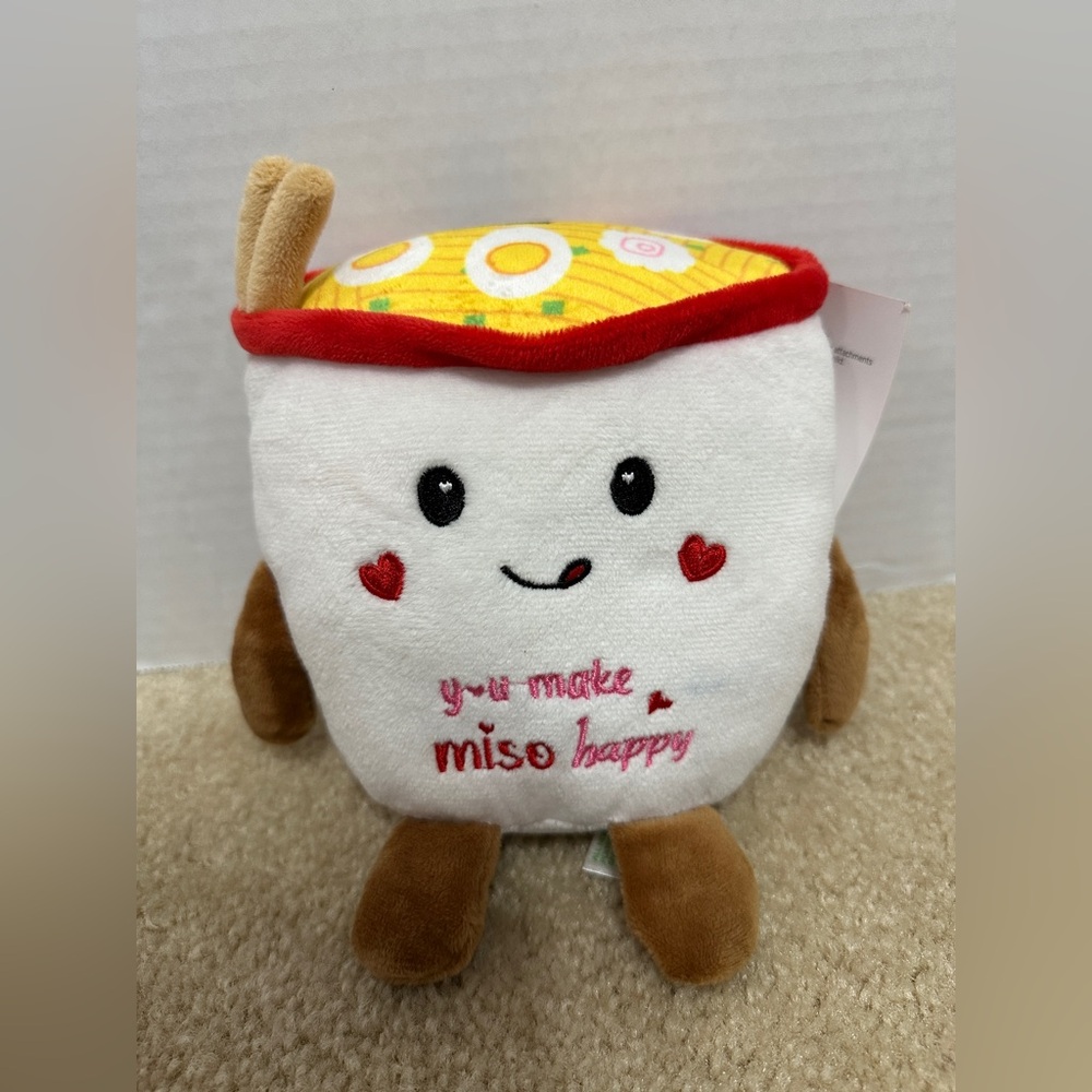 Homerbest “You Make Miso Happy” Miso Ramen Japanese Style Stuffed Toy